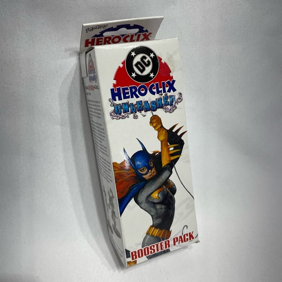 Dc Hero Clicks Unleashed Booster Pack New In Package New Old Stock BatGirl box w - Picture 5 of 6
